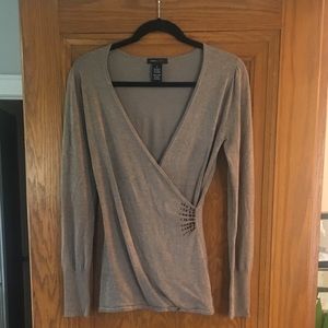 BCBG Maxazria. Sweater with rhinestone detail